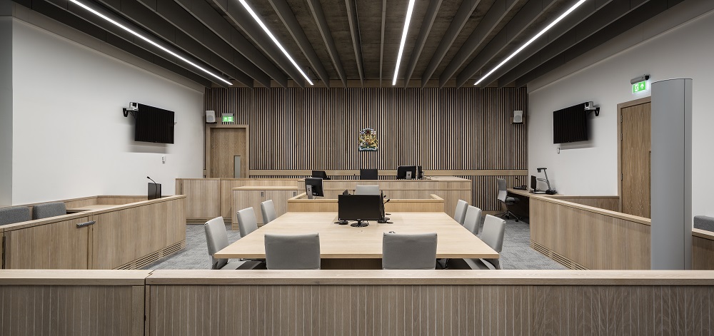 Inverness Justice Centre courtroom